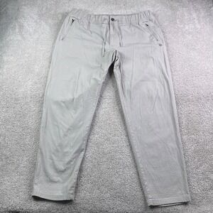 LL Bean Pants Mens XL Grey Explorer Ripstop Comfort Waist Hiking Outdoors